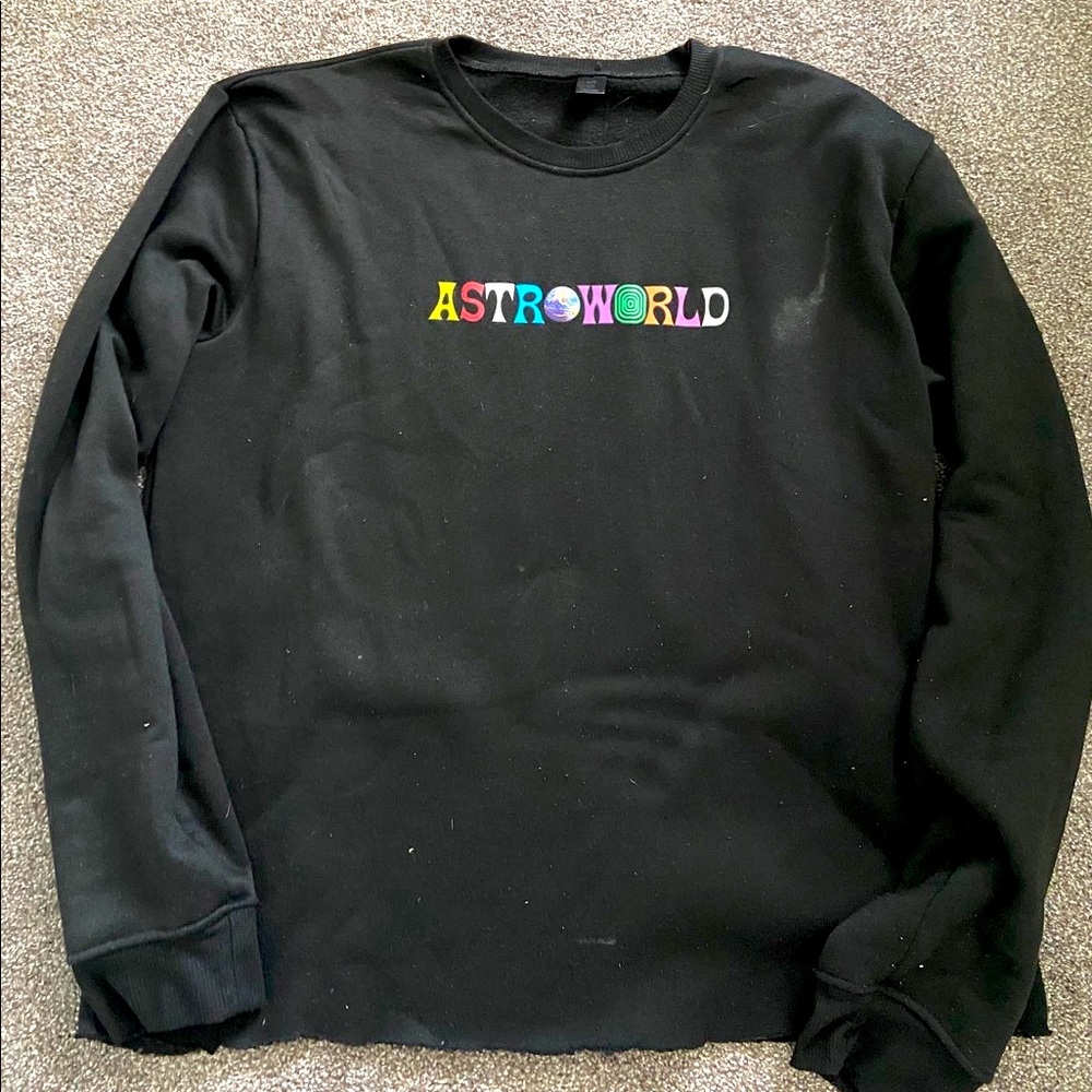 Oversized astroworld crewneck